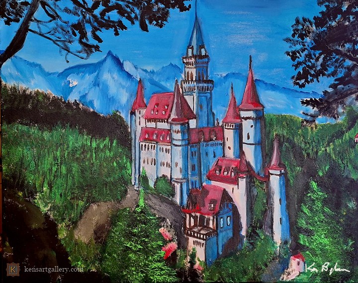 Castle, painting by Ken Bingham