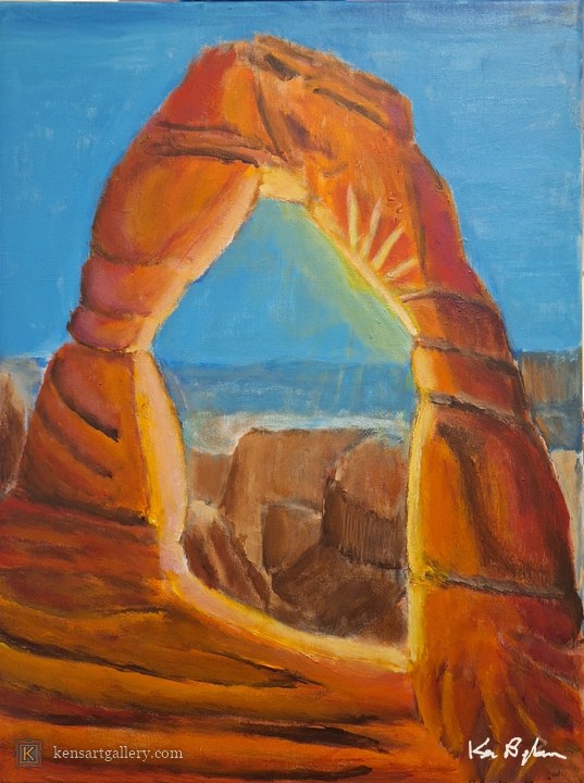 Arch, painting by Ken Bingham